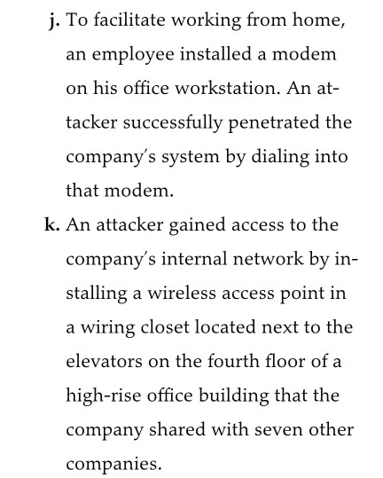logged into the payroll system by guess- ing the payroll supervisor's password.
