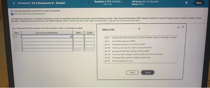  Question 4, EF2-16 (simil. = Homework: Ch 2 Homework B -