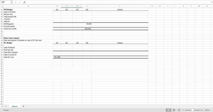 as possible. 5 7 Anna The budgeting process begins with a projection