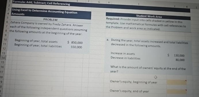  1 Formula: Add, Subtract; Cell Referencing 3 Using Excel to Determine