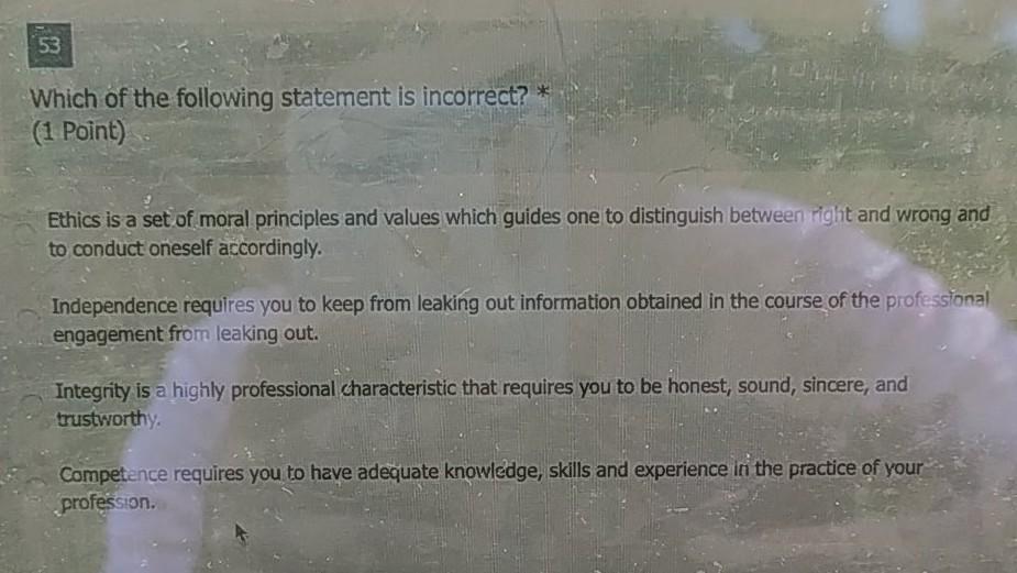 please answer all the questions choose the correct answer 53 Which