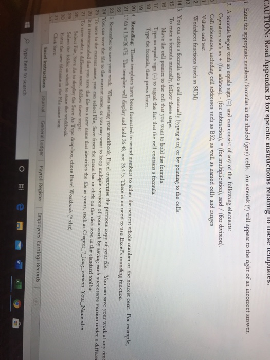  CAUTION: Read Appendix B for specific instructions recurg luwese templates. 1.