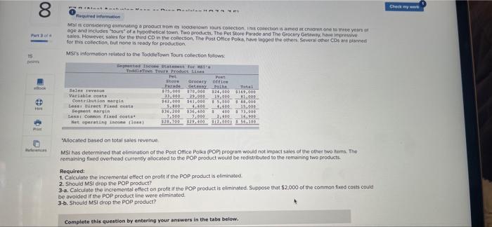 questions displayed below) Morning Sky, Inc. (MSI, manufactures and sells computer games.