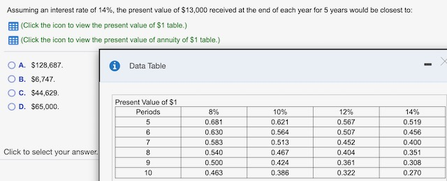 net cash inflows. O O True False The following are all methods