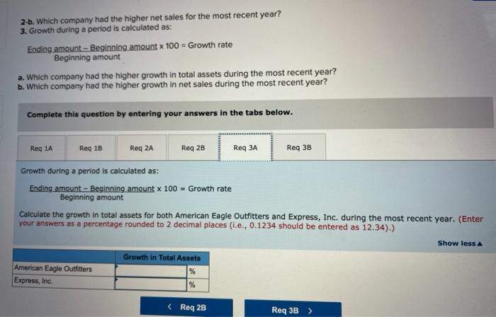 year? 2-a. Net sales is also a common measure of the size