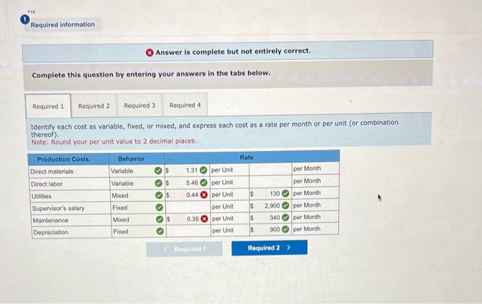 applies to the questions displayed below] Morning Dove Company manufactures one model