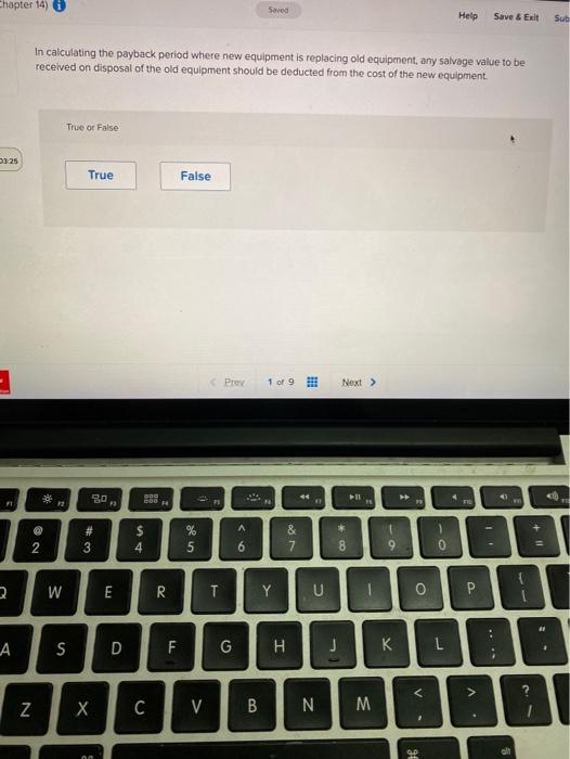  Chapter 14) i Saved Help Save & Exit Sub In calculating