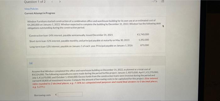 theres a part b as well > -/5 E Question 1 of