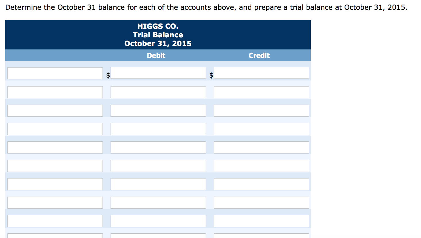 200 10/10 Accounts Payable No. 201 1,340 10/3 Common Stock No. 311