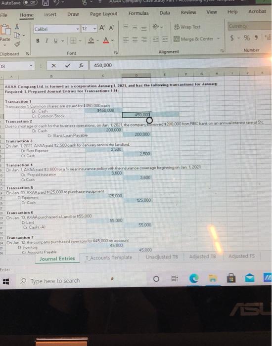  AutoSave Draw File Home insert Formulas Data Review View Acrobat Page