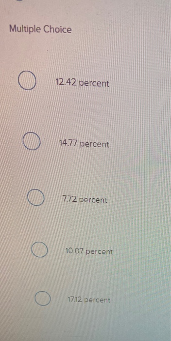 increases by 6 percent annually. The market rate of return on this