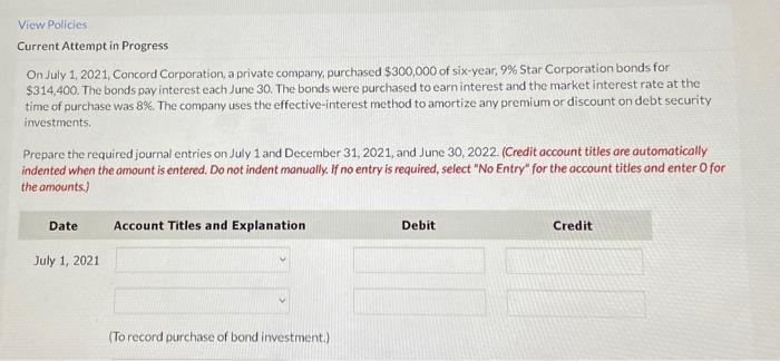 View Policies Current Attempt in Progress On July 1, 2021. Concord