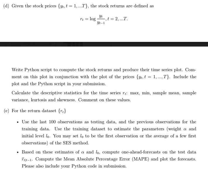  answer those two questions and i will provide dataset later (d)