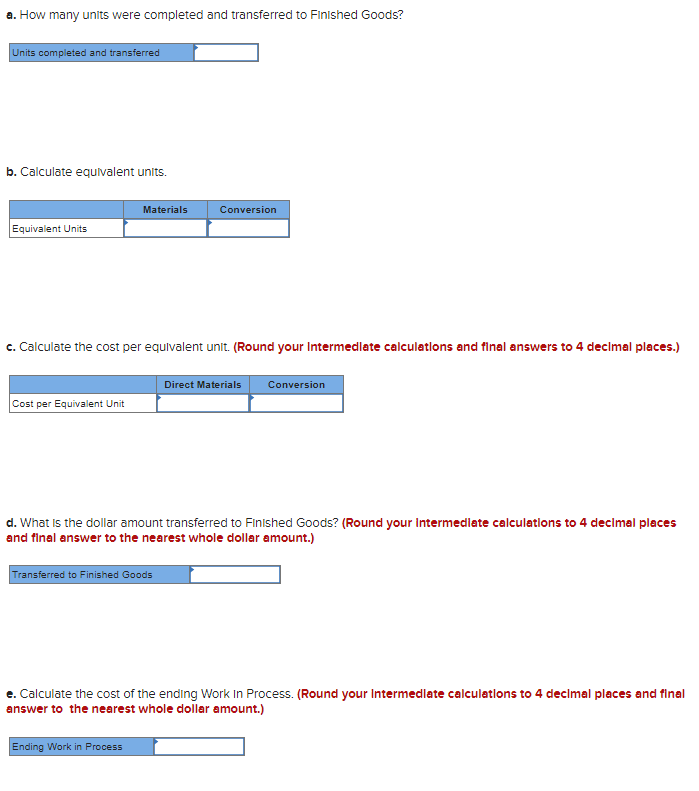 Sierra Co. has provided the following information: Work in Process: Feb 1