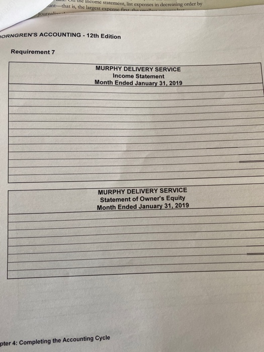 account, $1,350. Paid $300 on account. 24 Purchased fuel for the truck,