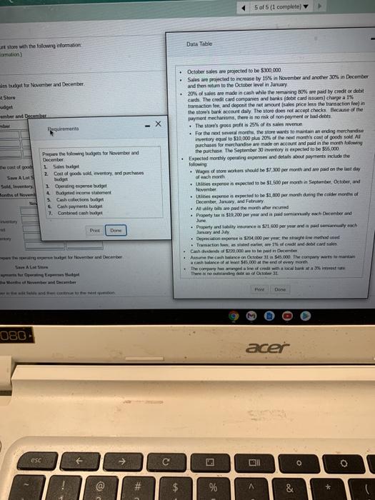 please show work and make it clear on what your answering 5