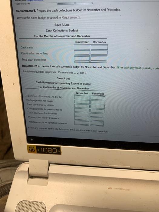 return to the October level in January + 20% of sales are