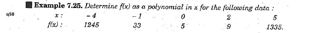  958 Example 7.25. Determine f(x) as a polynomial in x for