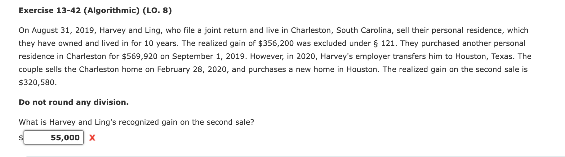  Exercise 13-42 (Algorithmic) (LO. 8) On August 31, 2019, Harvey and