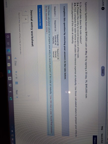 2011 Sed Help Save & Exit Check Sylvestor Systems borrows $145,000