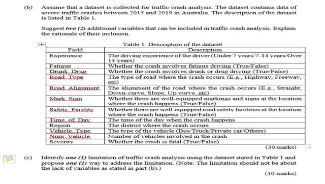 Can u answer all (b) Assume that a dataset is collected for