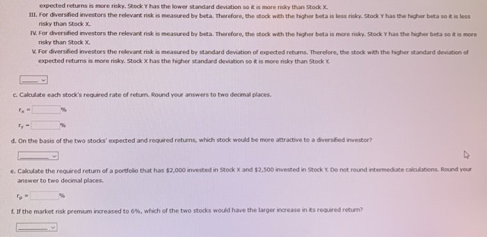 a 9.5% expected return, a beta coefficient of 0.8, and a 35%