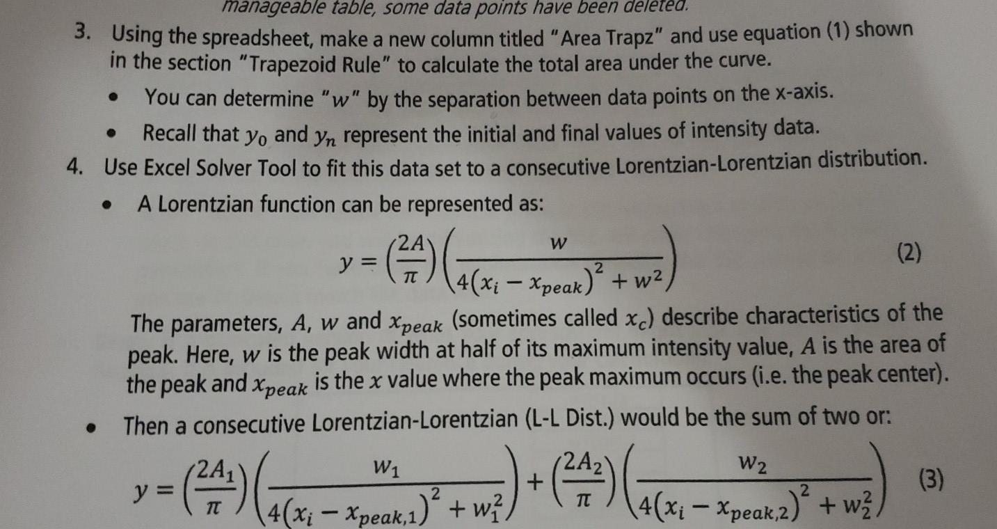  I need help in finding the third column with the equation