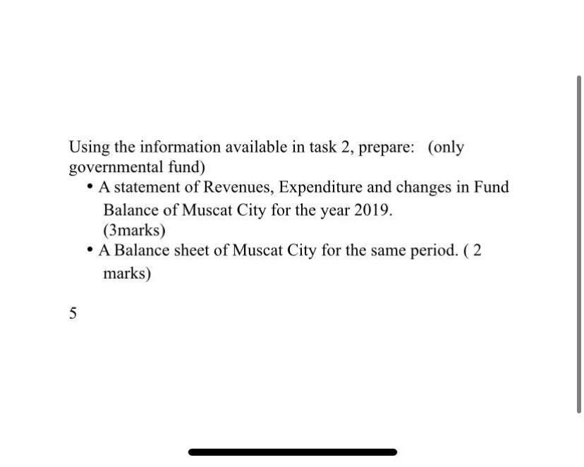 year 2019 maintain two funds: a General Fund accounts for its unrestricted