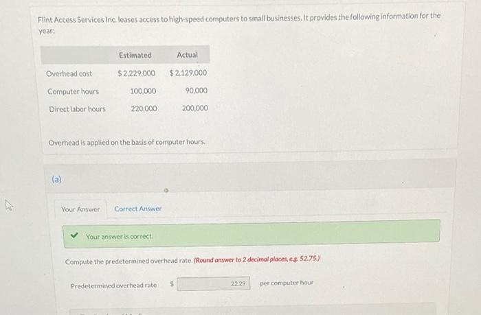  Flint Access Services Inc leases access to high-speed computers to small