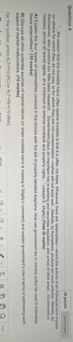 part a- b Question 4 20 points Art ...the reason that the