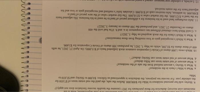 Include explanation for each question. If you can only pick one please