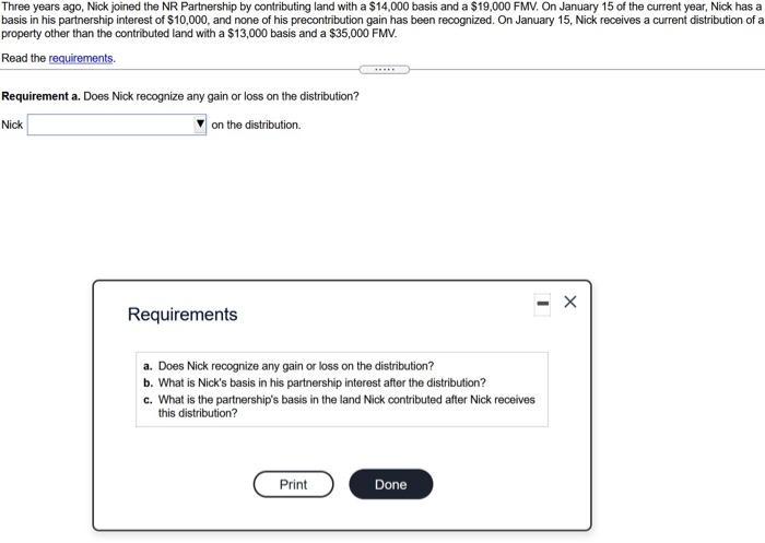  Three years ago, Nick joined the NR Partnership by contributing land