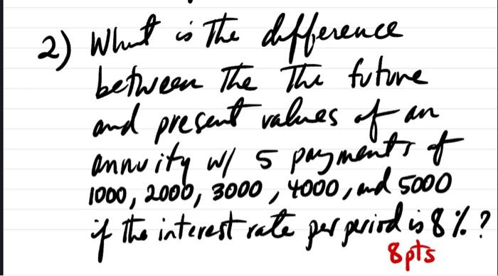  What is the difference between the future and present value of