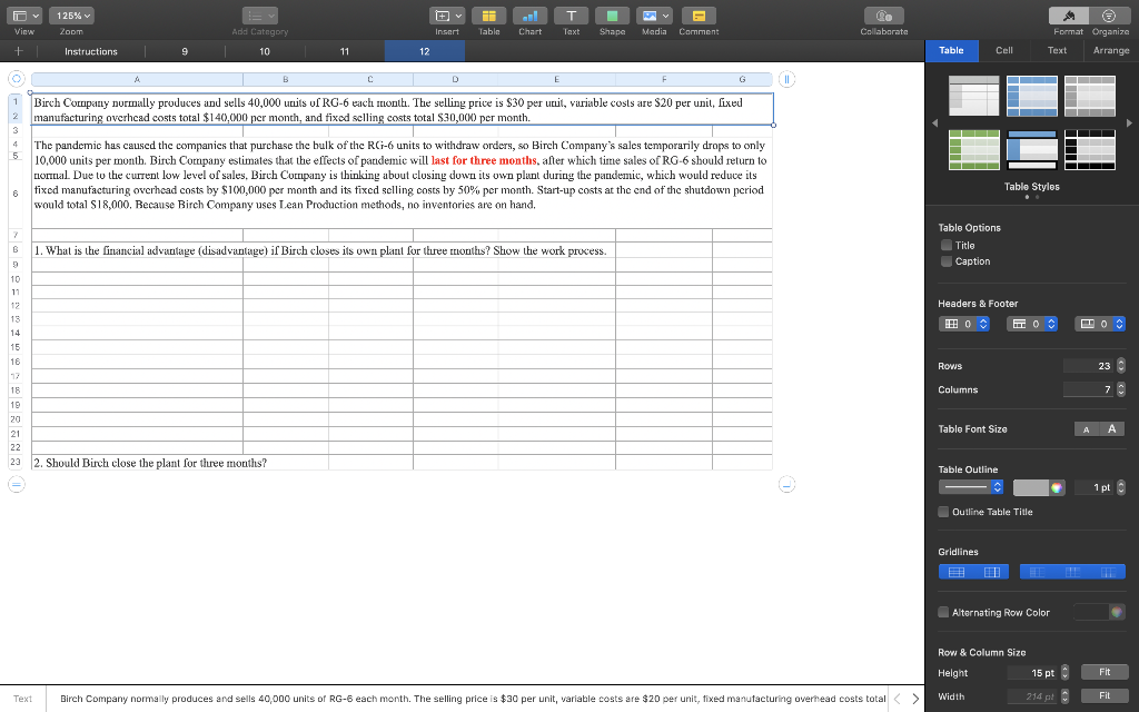 help! + T T View + 125% Zoom Add Category Insert