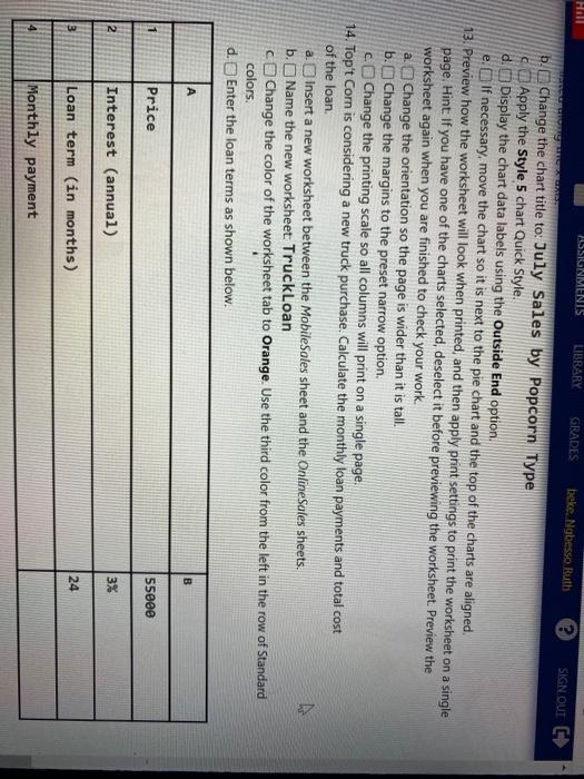 to cell A1. b. Apply the Purple fill color to cell A1.