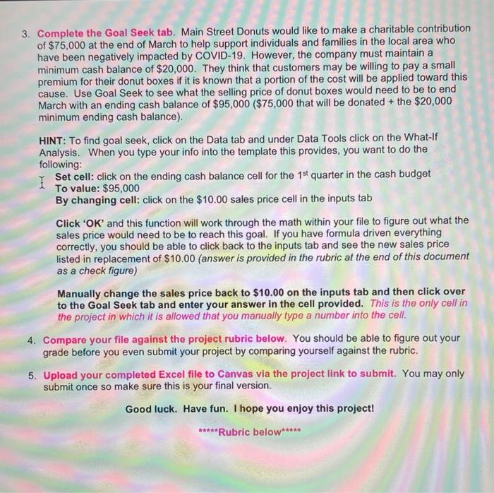 this assignment is to let you see the complexity of budgeting and