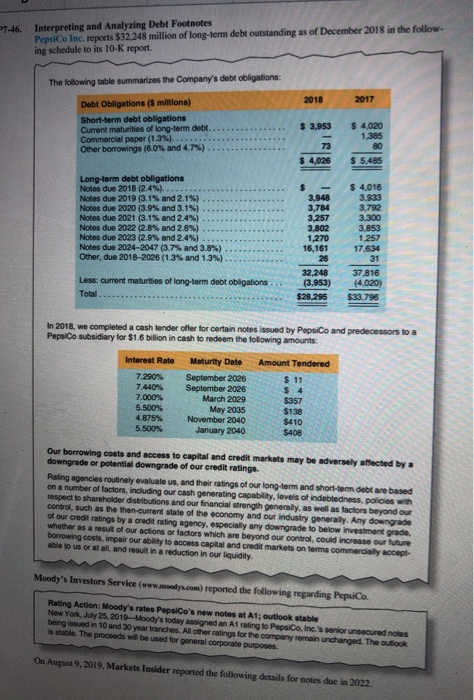  i need help with part c & d 27-46. Interpreting and