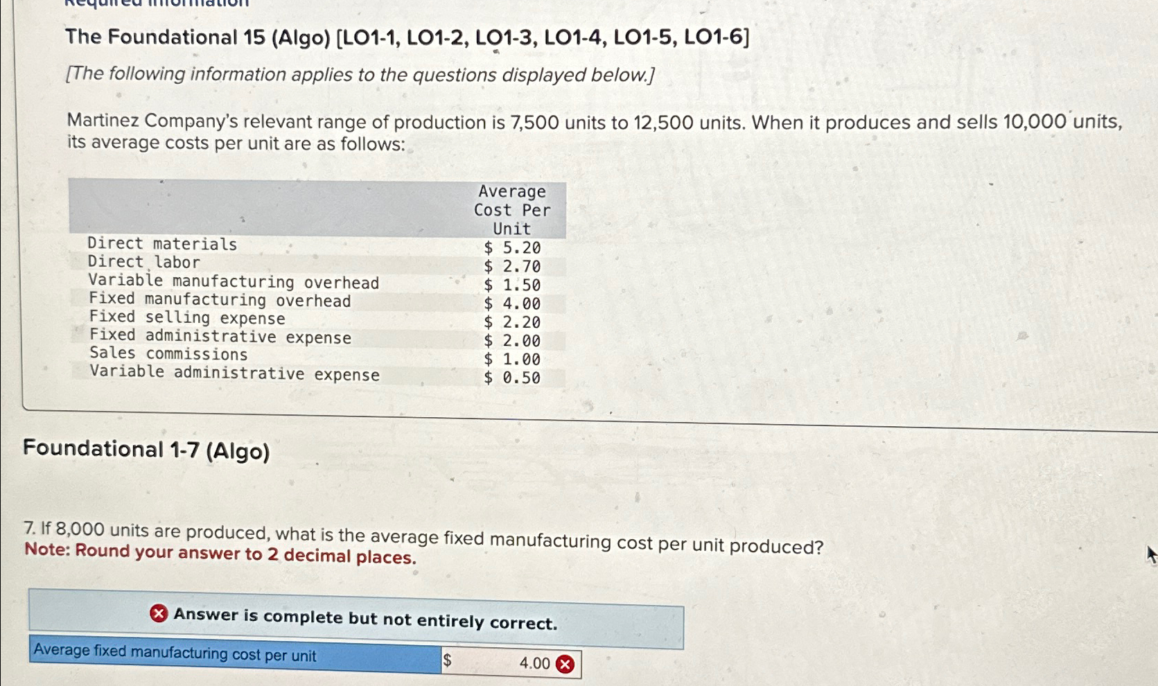  The Foundational 15(Algo)[LO1-1, LO1-2, LO1-3, LO1-4, LO1-5, LO1-6] [The following information