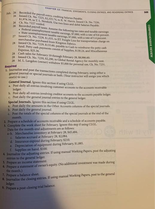 located in Dallas, TX. To gain practice in completing the steps in