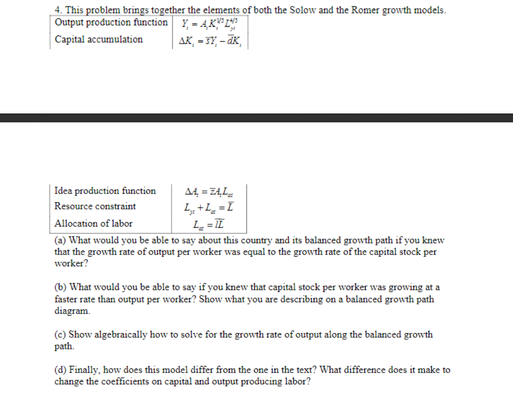  Show work and explain please. 4. This problem brings together the