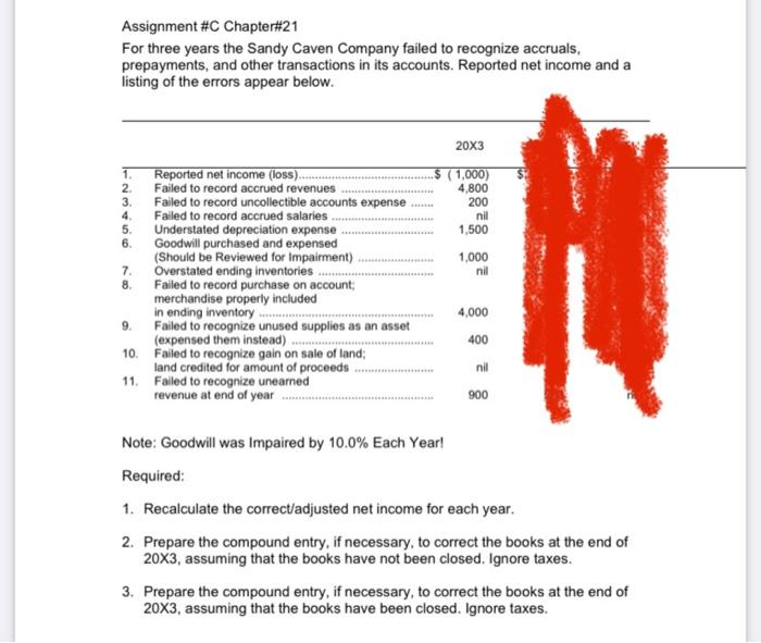 can you please answer question 2 and 3 for the yesr 20X3