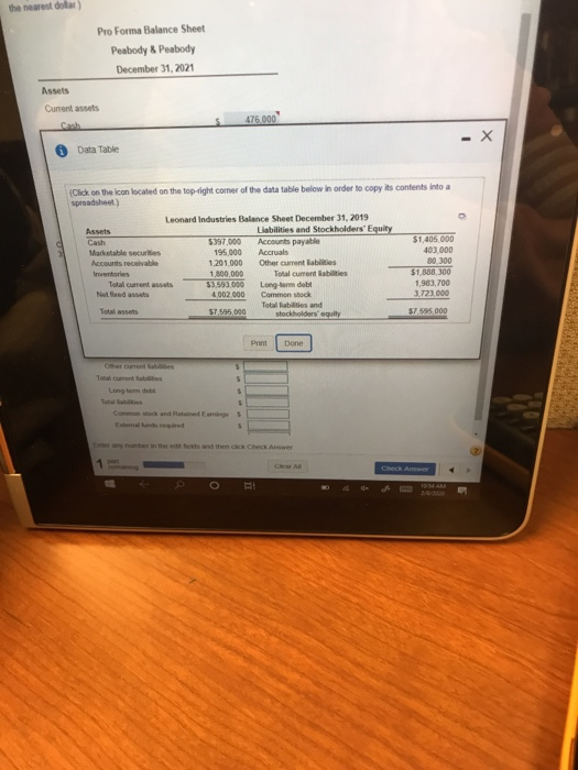 2019 sales of $10 9 million It wishes to analyze expected performance