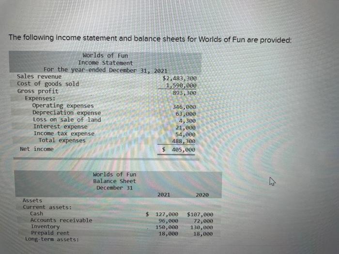  need help witb return on equity The following income statement and