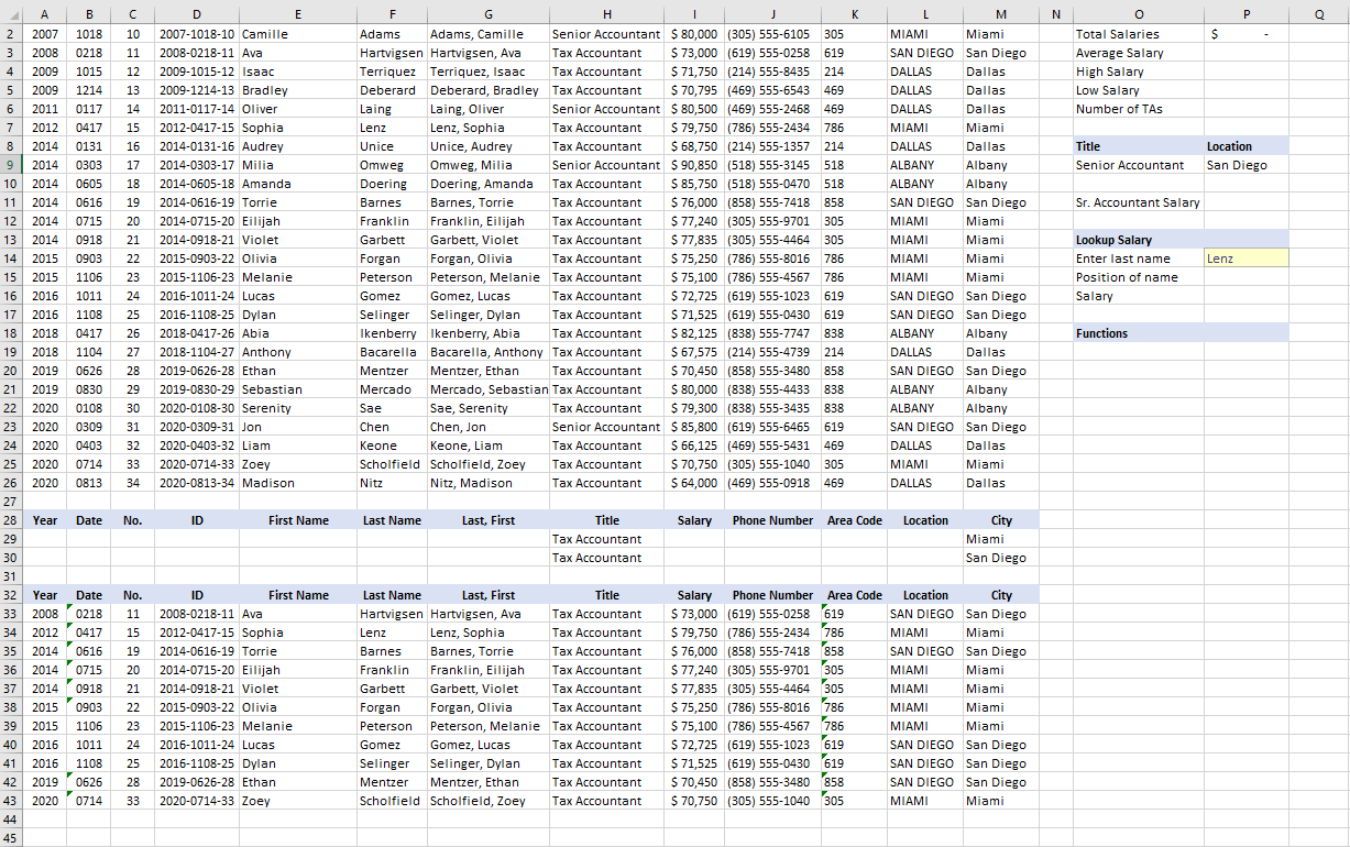 MICROSOFT EXCEL Questions 9-17 I am absolutely clueless on how to correctly