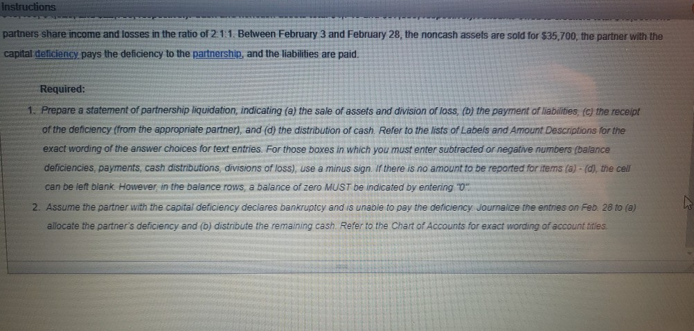 a journal Instructions After the accounts are closed on February 3, prior