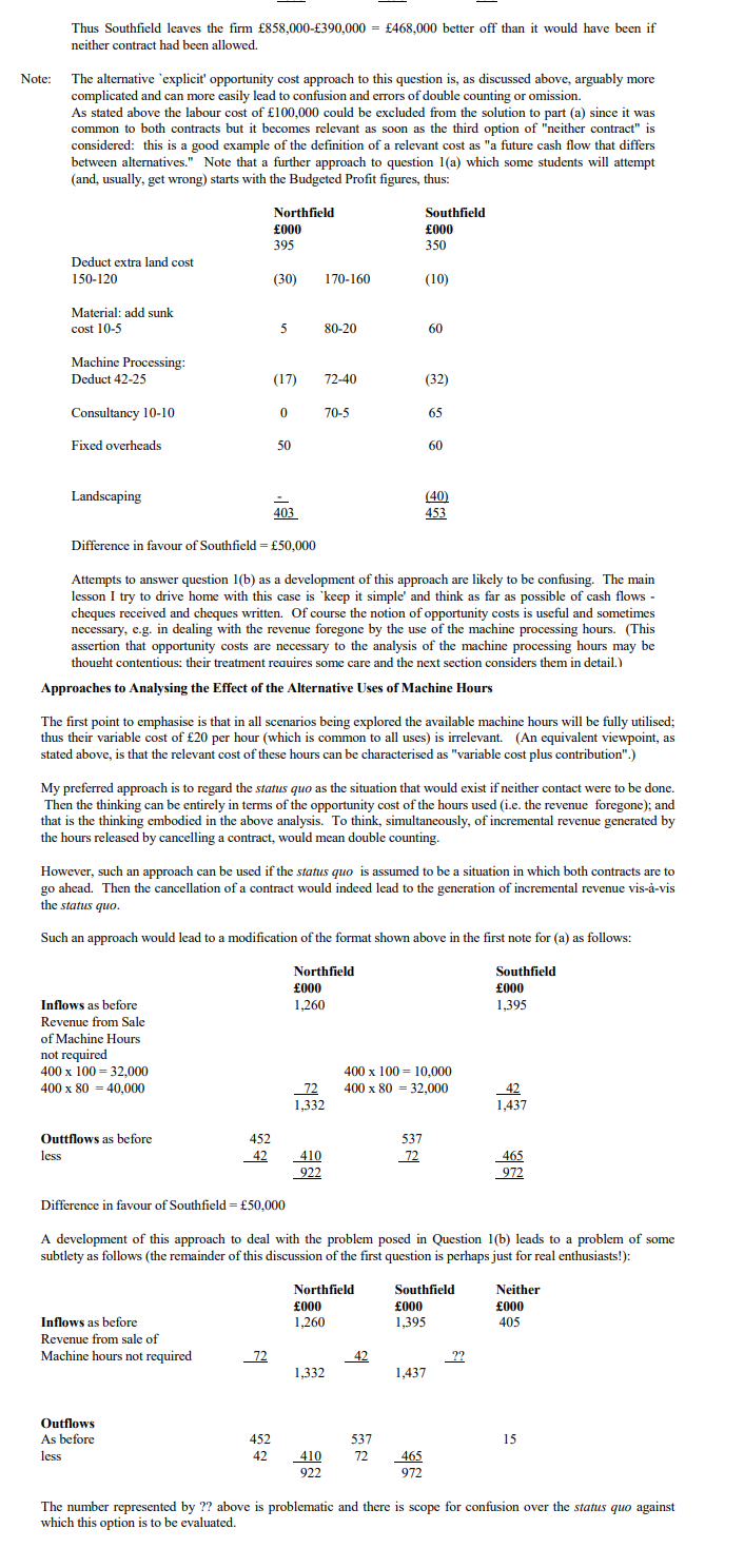 be providing different concepts between the two variable that being compared. The