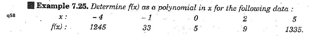  958 Example 7.25. Determine f(x) as a polynomial in x for