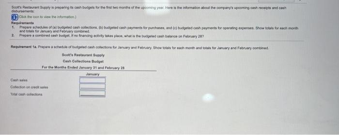Info X nse Jary a. Sales are 75% cash and 25% credit.