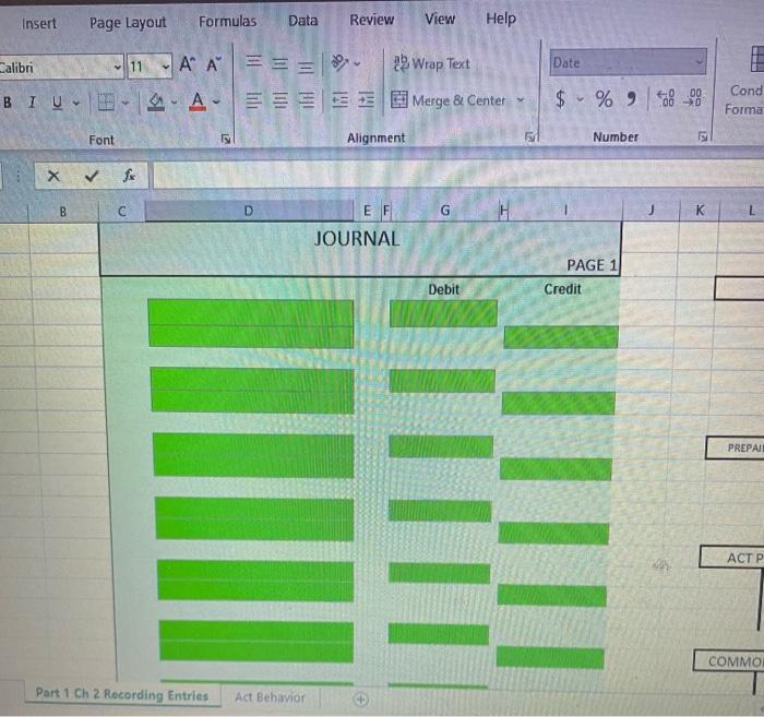 T-accounts 2) Please prepare the Unadjusted trial balance as of 1/31 1/1/20