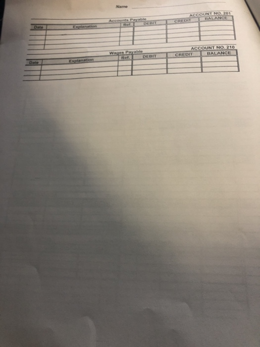 name at the top of each page. Start on the page with